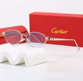 Cartier Round Silver Rim Sunglasses