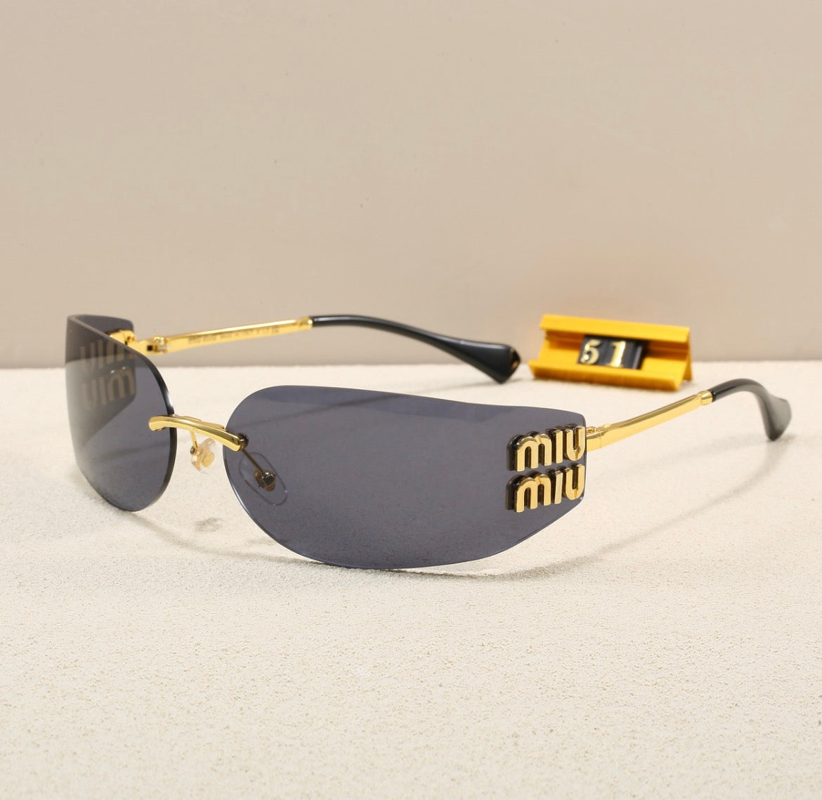 Miu Miu black shield