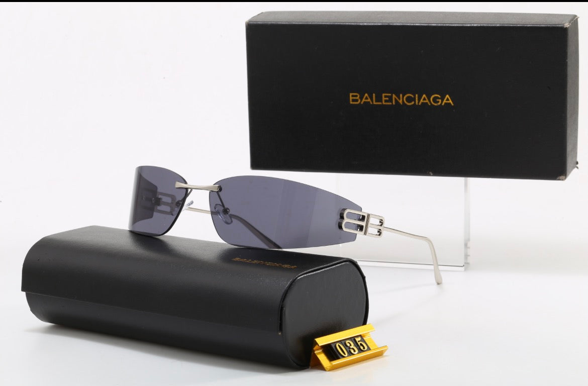 Balenciaga BB Rimless Silver