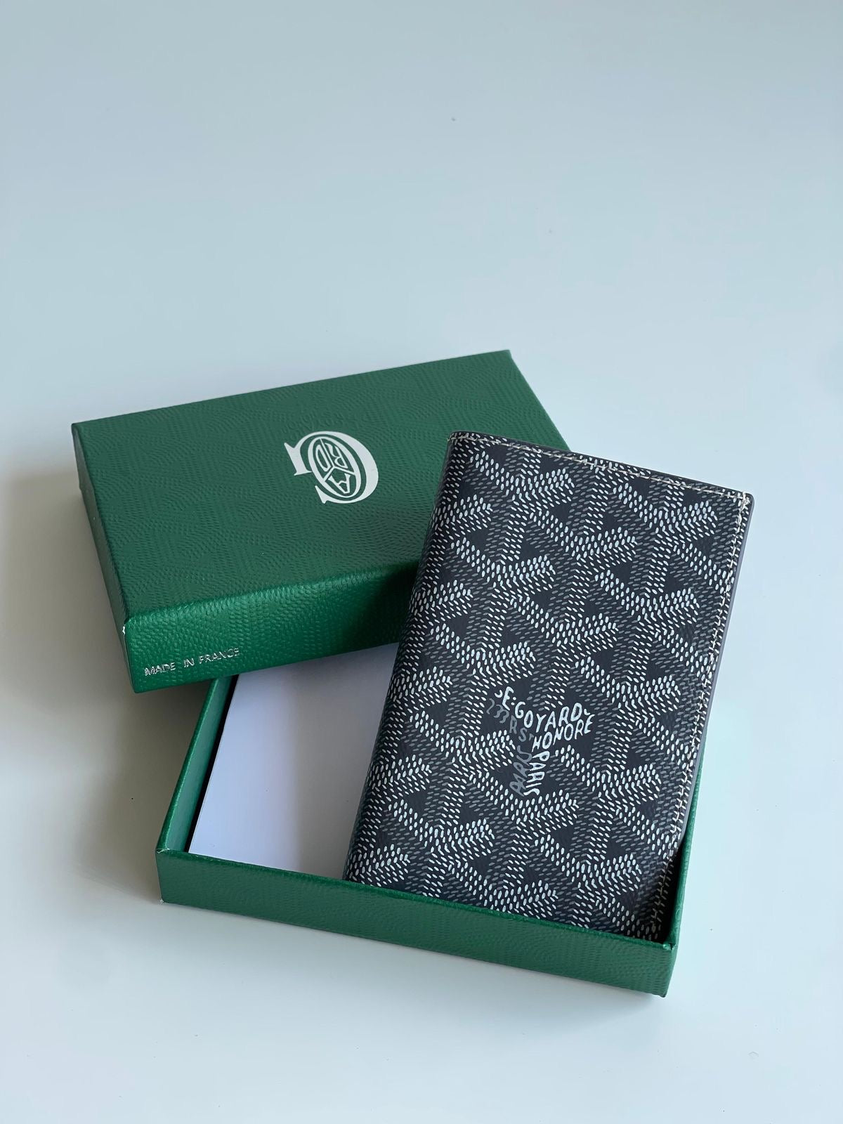 Black Patterned Bifold Wallet