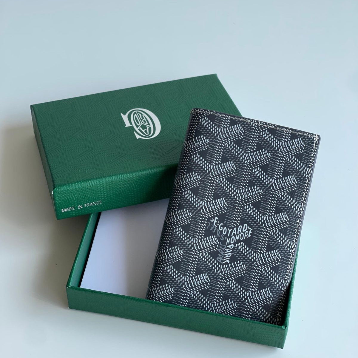 Black Patterned Bifold Wallet