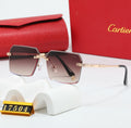 Cartier Brown Gradient Rimless
