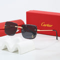 Cartier Faceted Black Rimless