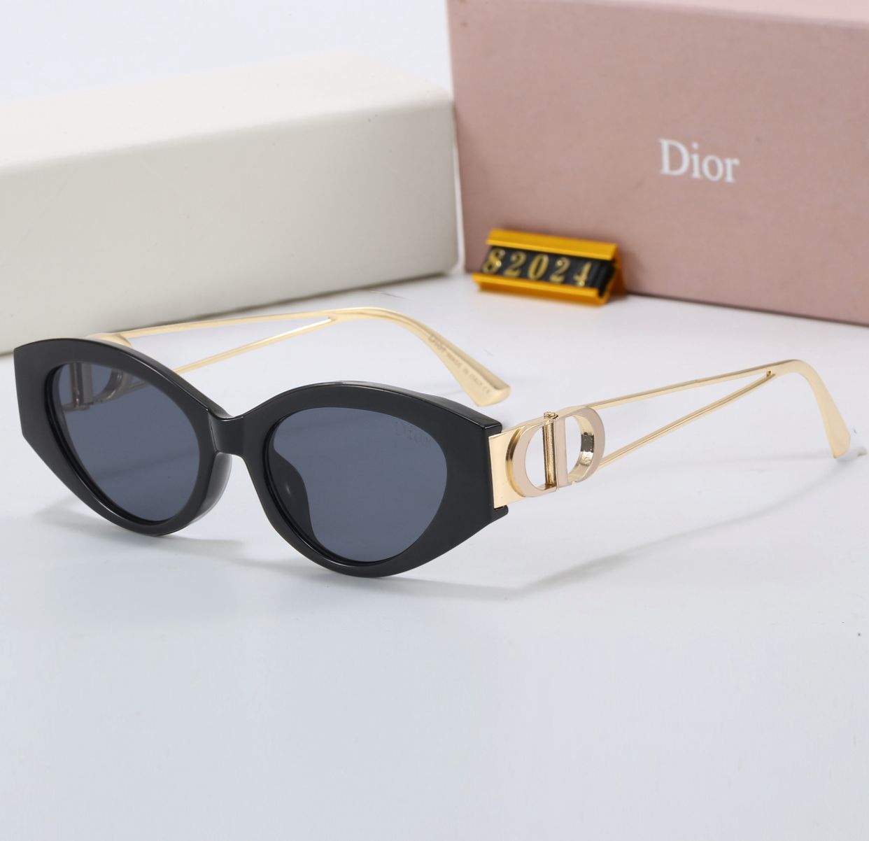 Dior Black Cat-Eye Gold